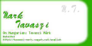 mark tavaszi business card